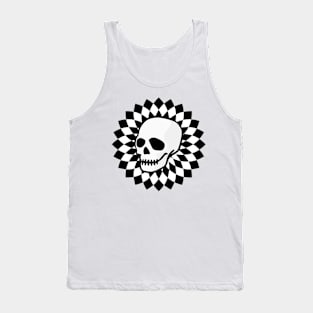 Halloween Skeleton Head Tank Top